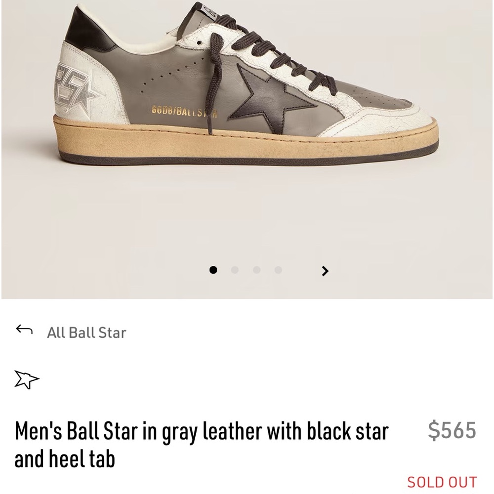 Golden Goose Ball Star Men's 12- SOLD OUT! - Picture 6 of 6